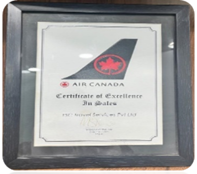 Air Canada Award 2008.
